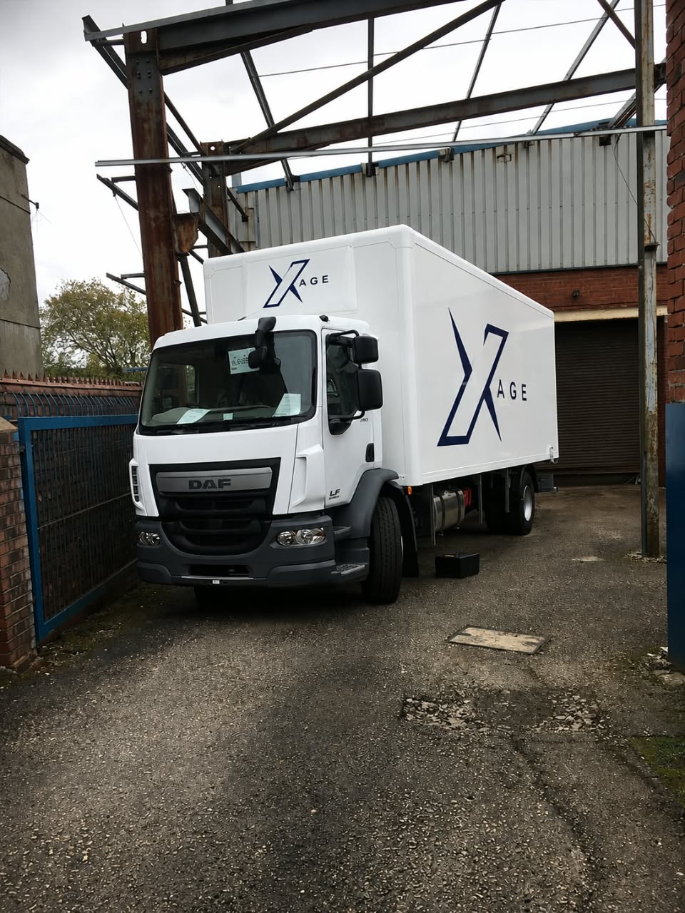 Branded Xage Moving truck